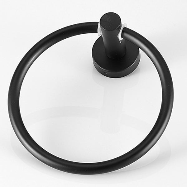 Kalsten | Modern Bathroom Hardware Set in Stainless Steel Brushed Chrome Towel Bar/Ring & Bathrobe Hook