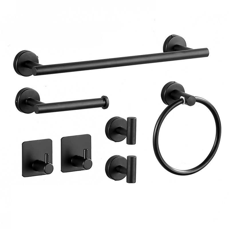 Kalsten | Modern Bathroom Hardware Set in Stainless Steel Brushed Chrome Towel Bar/Ring & Bathrobe Hook