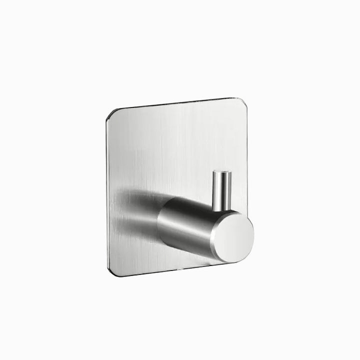 Kalsten | Modern Bathroom Hardware Set in Stainless Steel Brushed Chrome Towel Bar/Ring & Bathrobe Hook