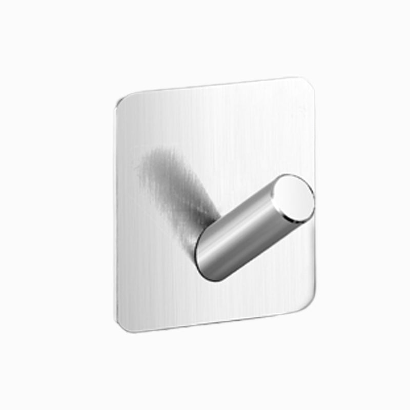 Kalsten | Modern Bathroom Hardware Set in Stainless Steel Brushed Chrome Towel Bar/Ring & Bathrobe Hook