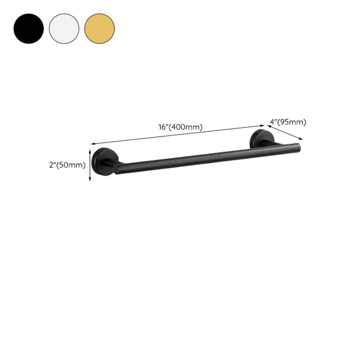 Kalsten | Modern Bathroom Hardware Set in Stainless Steel Brushed Chrome Towel Bar/Ring & Bathrobe Hook