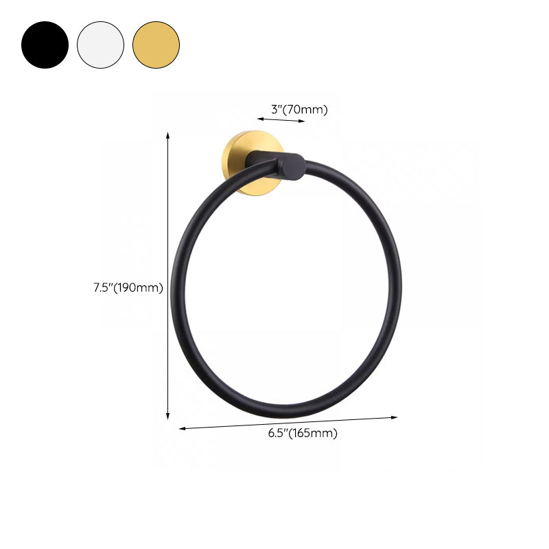Kalsten | Modern Bathroom Hardware Set in Stainless Steel Brushed Chrome Towel Bar/Ring & Bathrobe Hook