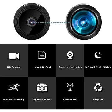 Mini Wireless Magnetic Security Camera (Live Audio & Video)