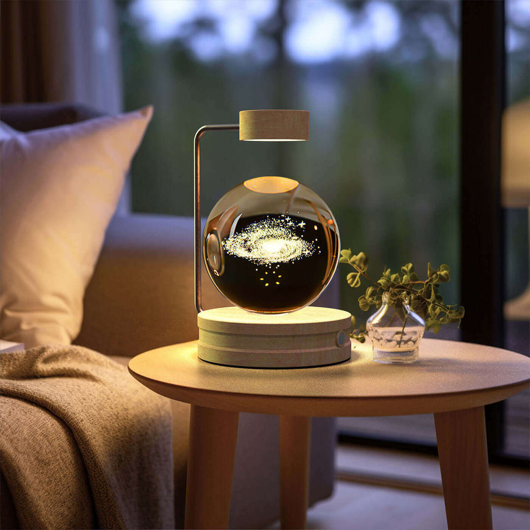 Crystal Ball Cosmic Dinosaur Indoor Night Light USB Power Warm Bedside Light Birthday Gift Night Lamp | Kalsten