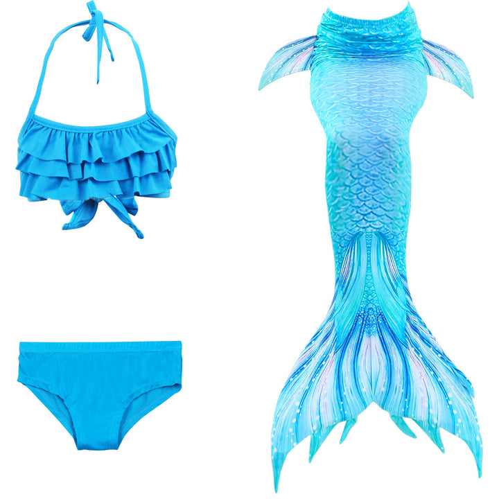 Kalsten | Girls Mermaid Tail Kids Swimsuit Bikini Set
