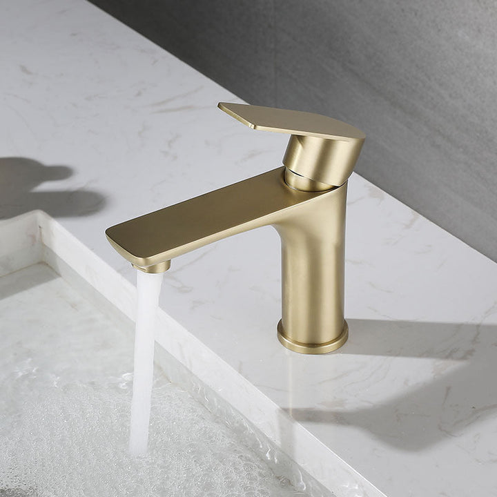 Kalsten | Modern Vessel Faucet Copper Single Handle Low Arc Vessel Faucet for Home