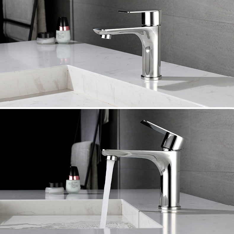 Kalsten | Modern Vessel Faucet Copper Single Handle Low Arc Vessel Faucet for Home