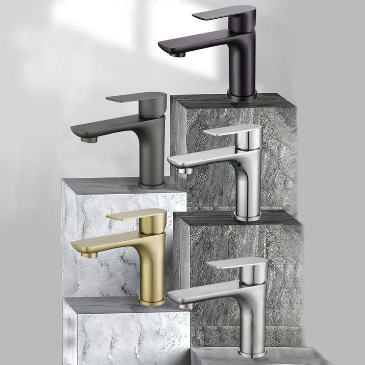 Kalsten | Modern Vessel Faucet Copper Single Handle Low Arc Vessel Faucet for Home