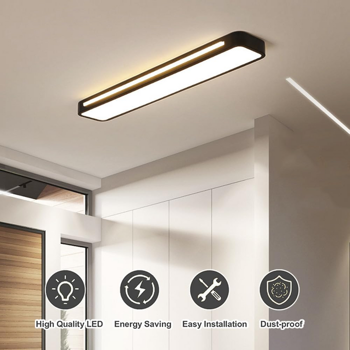 Kalsten | Nordic Minimalist Long LED Ceiling Light Fixture