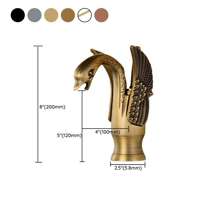 Kalsten | Full brass bathroom sink faucet hot and cold water single lever sink faucet