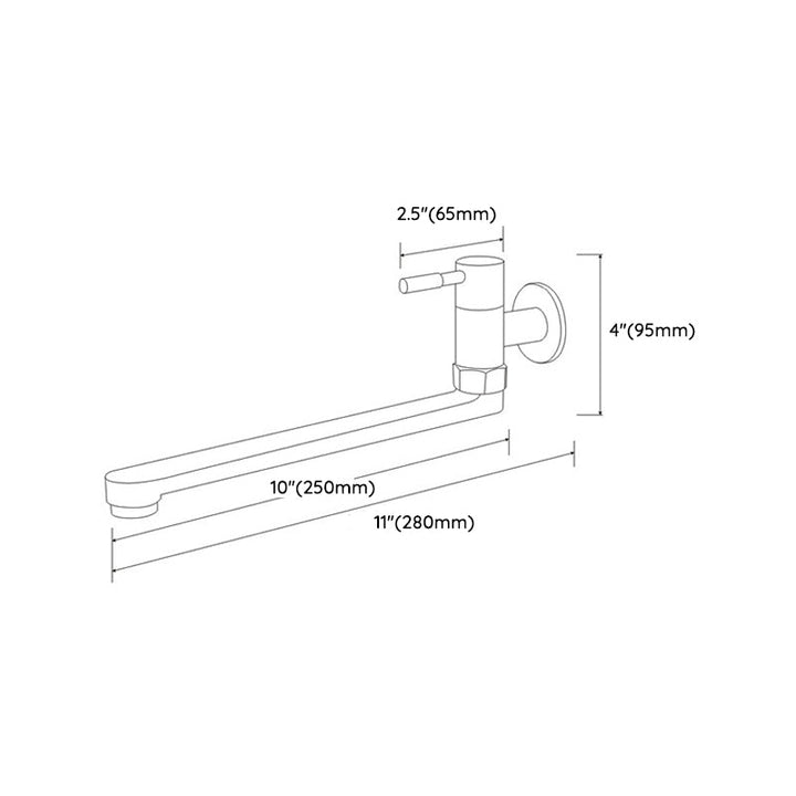Kalsten | Kitchen faucet pot filling valve single handle swivel stainless steel kitchen faucet
