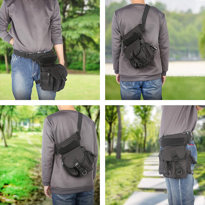 Kalsten | Nylon Waterproof Men Tactical Waist Pack Leg Travel Belt Bag