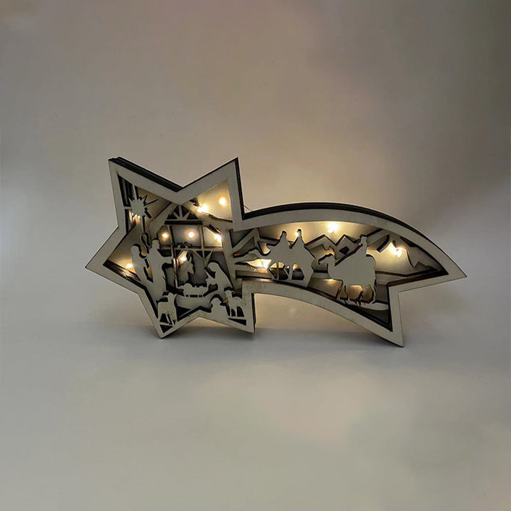Kalsten | LED Wood Christmas Star Light