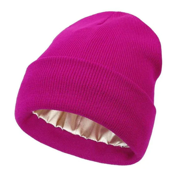 Kalsten | Noor Silk Winter Hat – Wool & Silk – Anti-Frizz Hair Protection
