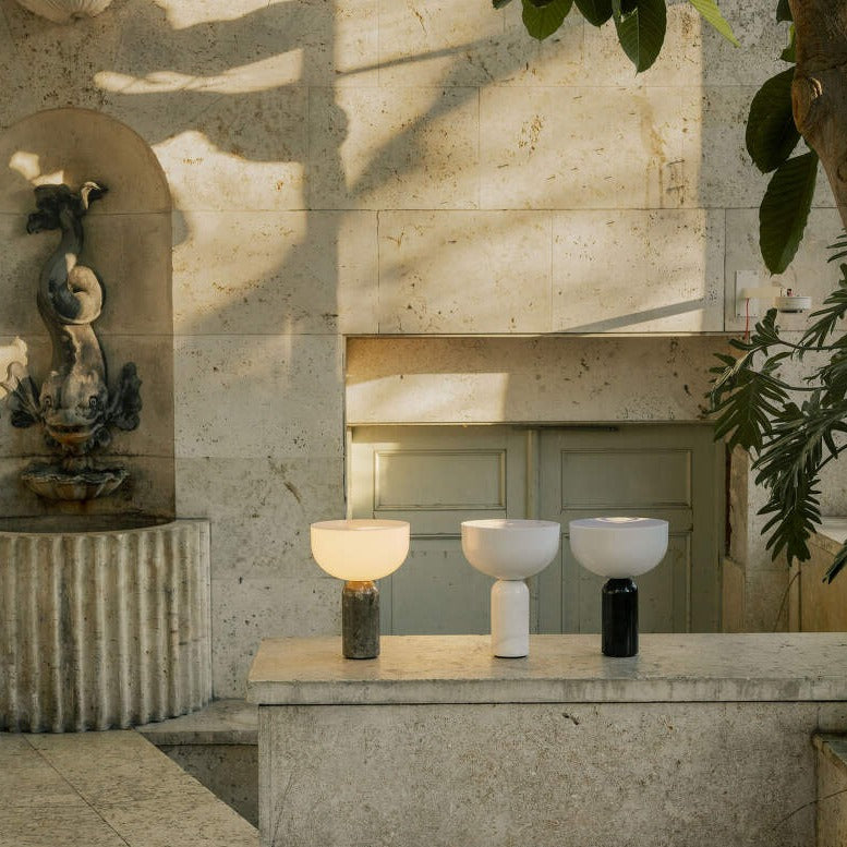 Kalsten | MarbleLuxe Lamp - Luxurious Marble Table Lamp with Golden Accents