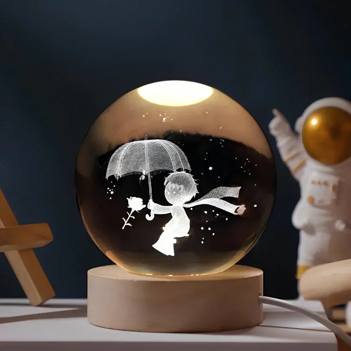 3D Crystal Ball LED Night Light