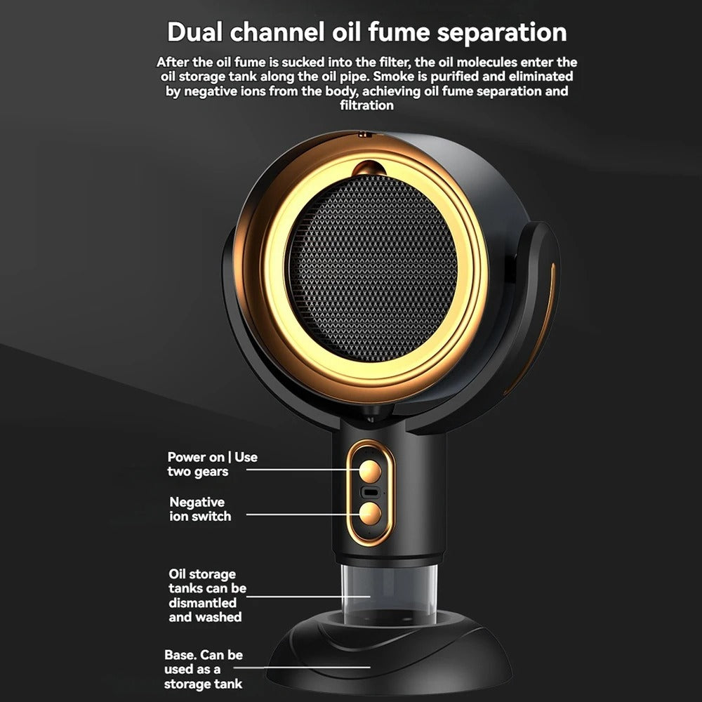 Kalsten | SmokeAway Venti – Portable Air Purifier Fan with Ion Technology and USB Charger