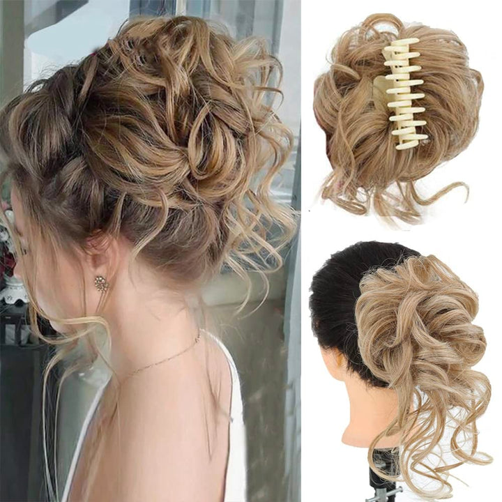 Curly Bun Hair Claw Clips Kalsten