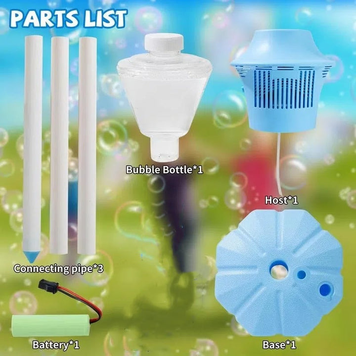 Kalsten | Automatic Bubble Maker for Kids | BubbleFun Magical Bubble Play | 20,000+ Bubbles/Min | Adjustable Height | Portable