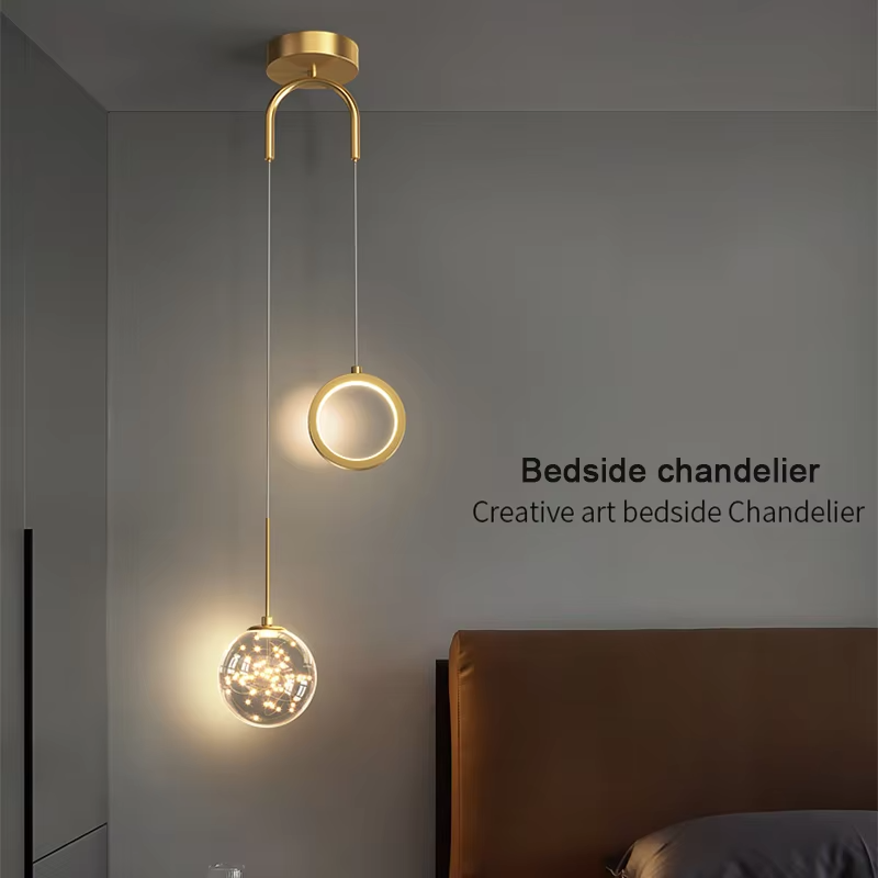 Modern LED Pendant Light – 2-Way Indoor Hanging Lamp for Living Room, Bedroom, Dining Table with Adjustable 3 Light Colors | Kalsten