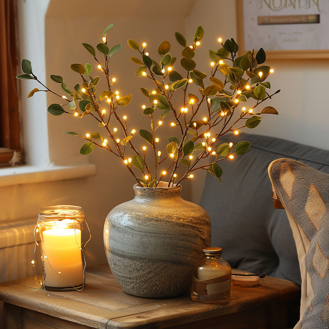 Kalsten | OlivaFairy Mood Lamp with Olive Branches and LED Lighting
