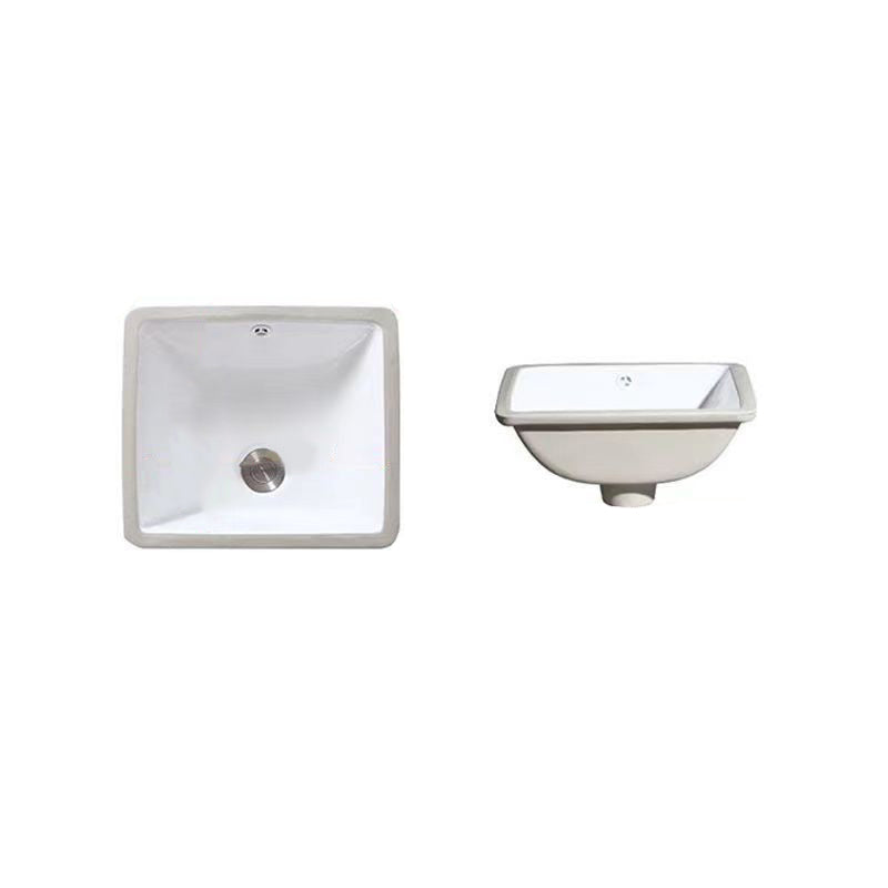 Kalsten | Modern Under-mount Sink Oval Porcelain with Pop-Up Drain Sink
