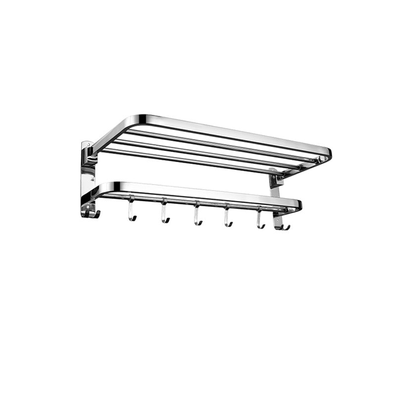 Kalsten | Contemporary bathroom accessory set made of chrome-plated stainless steel with bathrobe hooks/towel rail