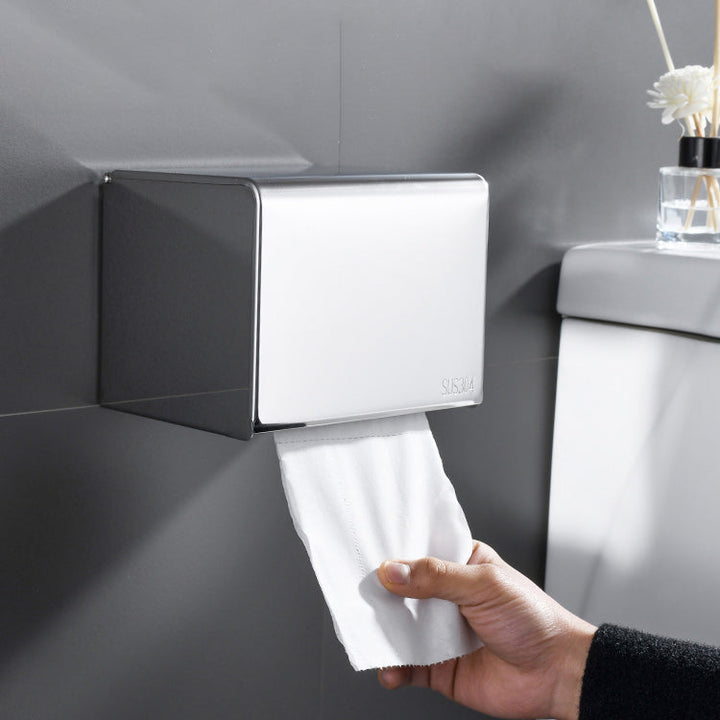 Kalsten | Contemporary bathroom accessory set made of chrome-plated stainless steel with bathrobe hooks/towel rail