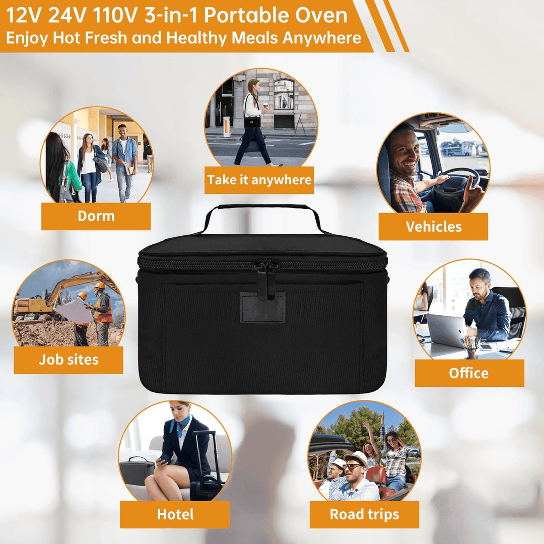HeatGo Pro – Electric Portable Food Warmer Lunchbox with 3-in-1 Connection | Kalsten
