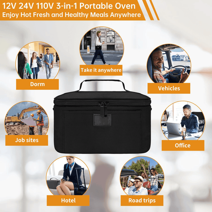 HeatGo Pro – Electric Portable Food Warmer Lunchbox with 3-in-1 Connection | Kalsten