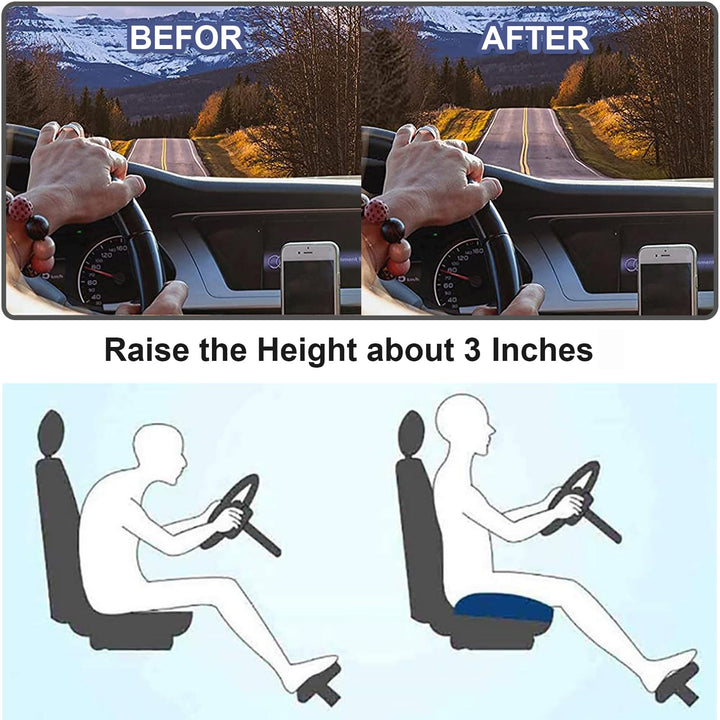 Kalsten | ZitComfort Ergonomic Seat Booster Cushion for Car & Office – Better Seat Height and Posture