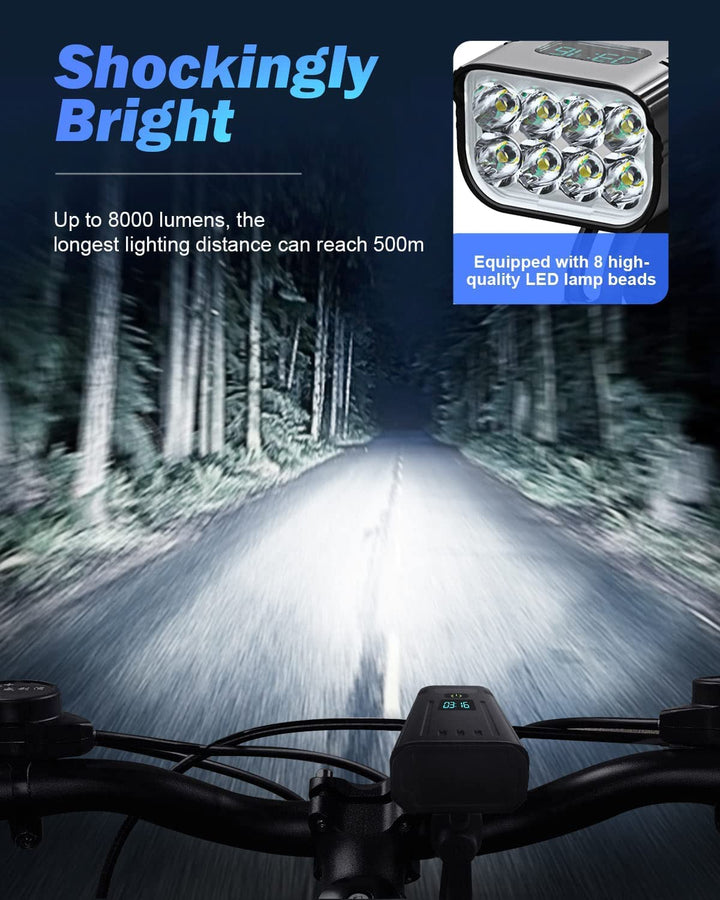 USB Rechargeable Bicycle Light Set