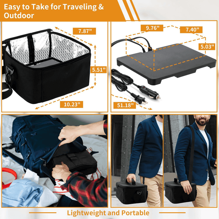 HeatGo Pro – Electric Portable Food Warmer Lunchbox with 3-in-1 Connection | Kalsten