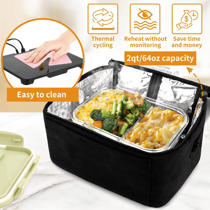 HeatGo Pro – Electric Portable Food Warmer Lunchbox with 3-in-1 Connection | Kalsten
