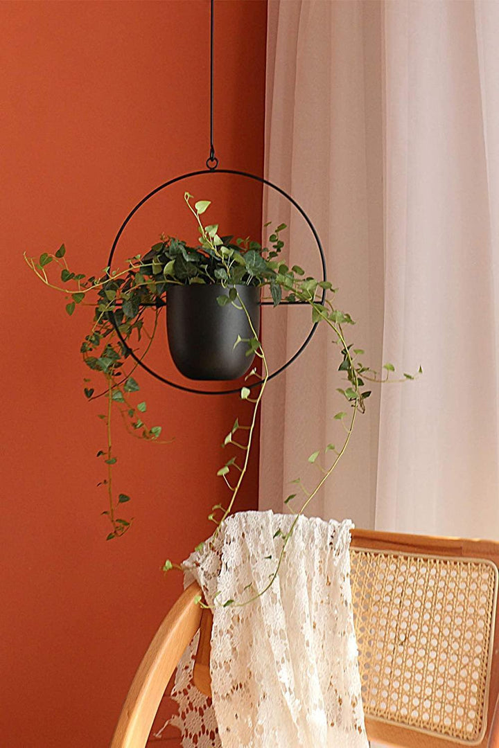 HaloRing Hanging Plant Holder – Metal Hanging Planter for Indoor and Outdoor | Kalsten