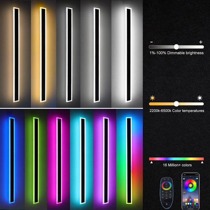 Dimmable Modern Outdoor LED Wall Strip Kalsten