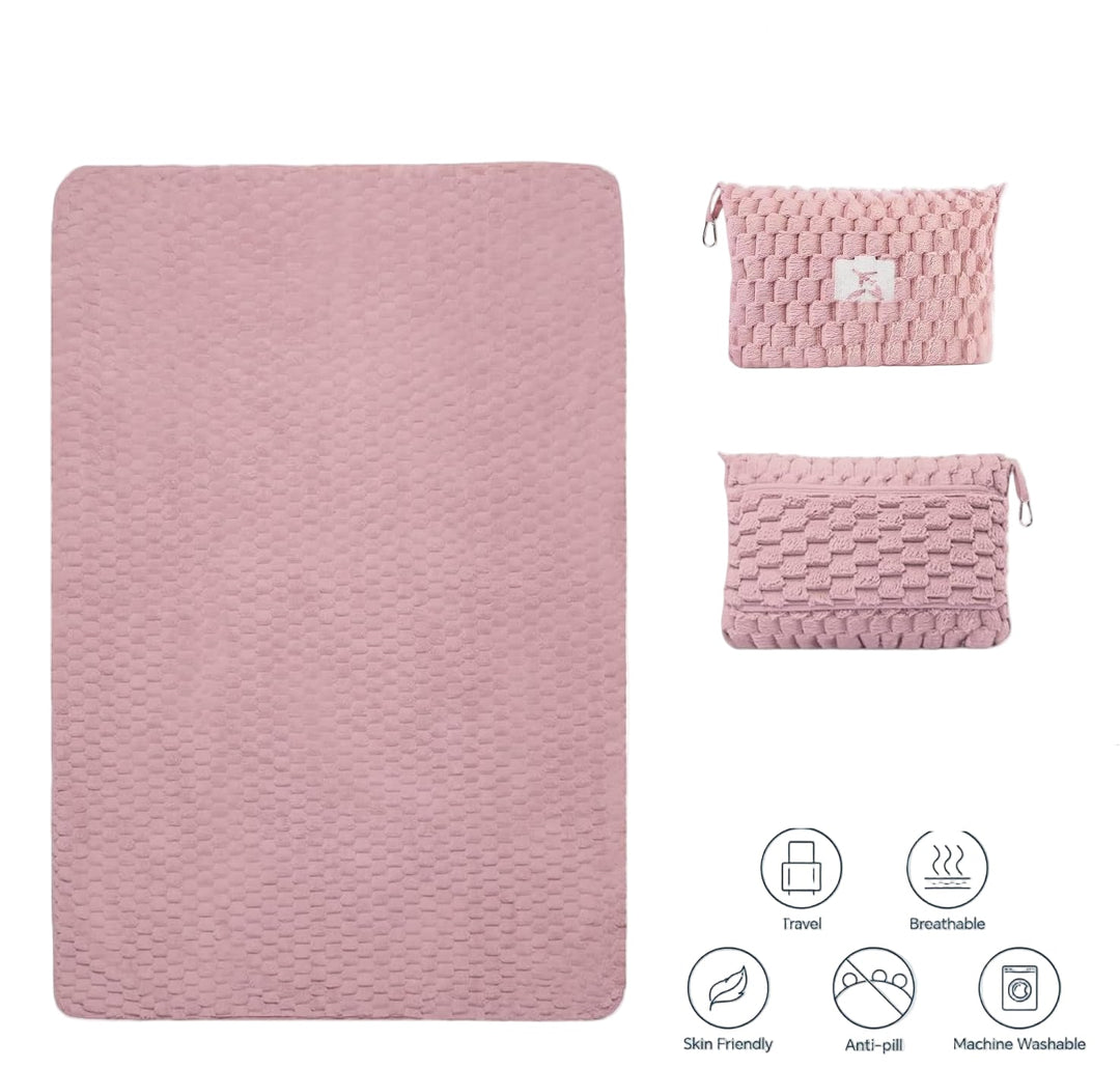 Kalsten | Packable Flannel Travel Blanket with Pillow Bag and Luggage Sleeve – Trevora