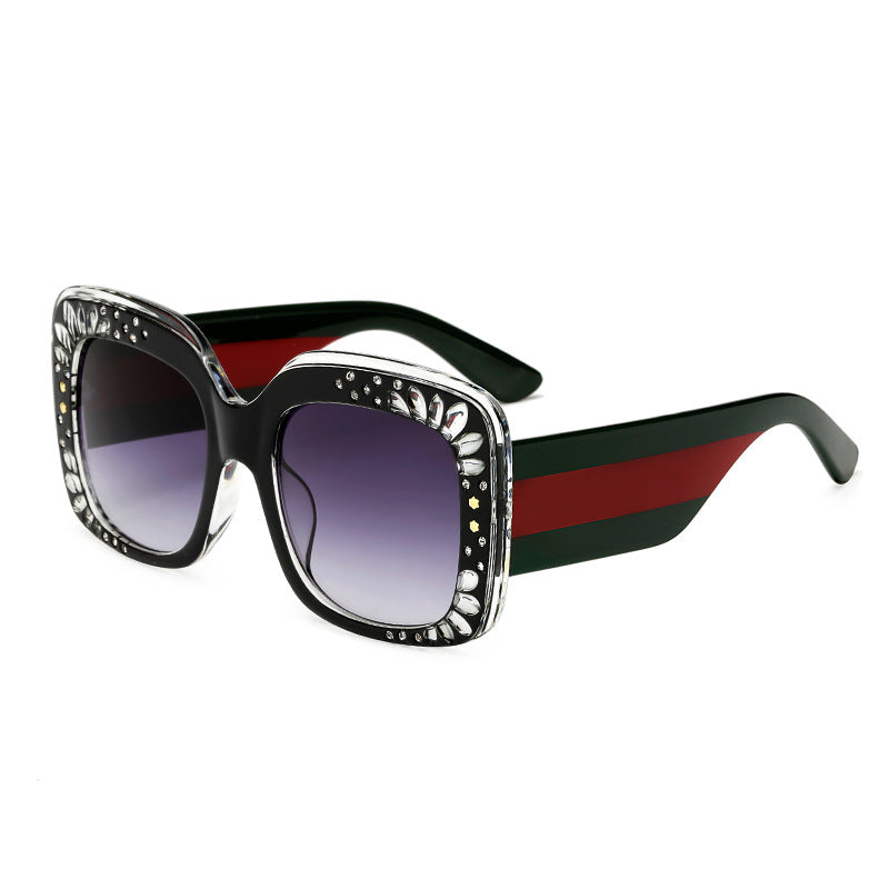 Ladies oversized fashionable sunglasses with sparkling embellishments Kalsten