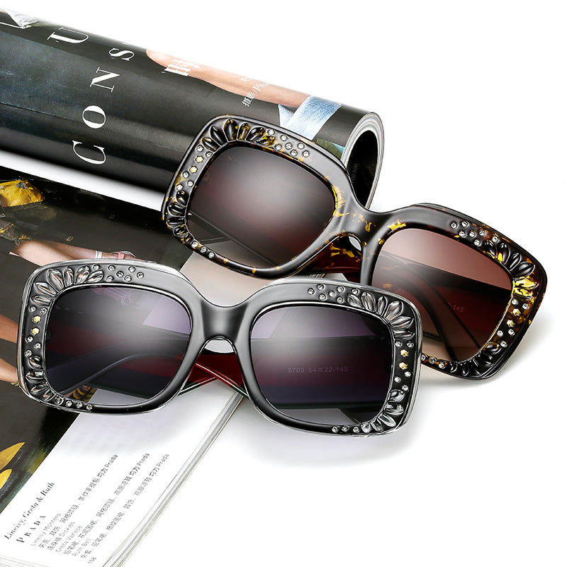 Ladies oversized fashionable sunglasses with sparkling embellishments Kalsten
