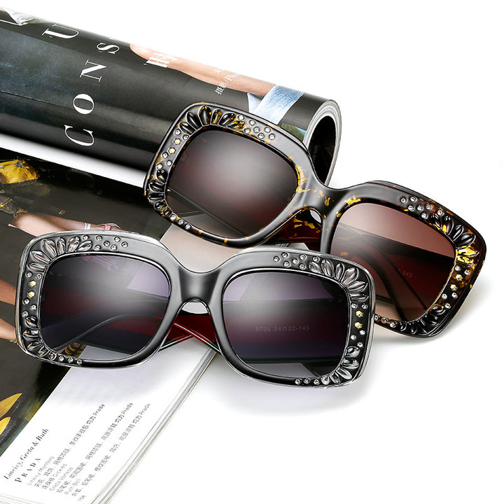 Ladies oversized fashionable sunglasses with sparkling embellishments Kalsten