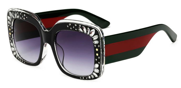 Ladies oversized fashionable sunglasses with sparkling embellishments Kalsten