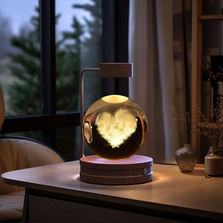 Crystal Ball Cosmic Dinosaur Indoor Night Light USB Power Warm Bedside Light Birthday Gift Night Lamp | Kalsten