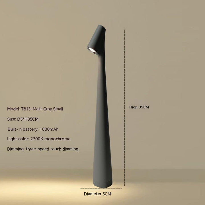 Table Lamp Modern Red Metal LED Light | Kalsten