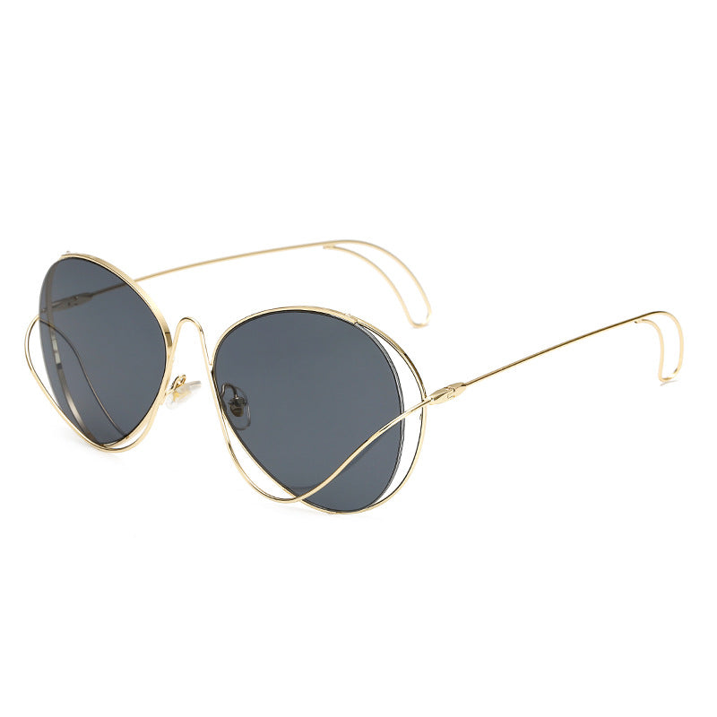Ladies' fashion half-frame glasses with intricate, minimalist design Kalsten