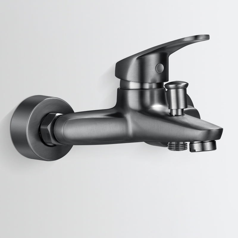 Kalsten | Solid Bathtub Faucet Handheld Shower Hose Lever Handle Wall-Mounted 2 Holes Bathtub Fill Valve