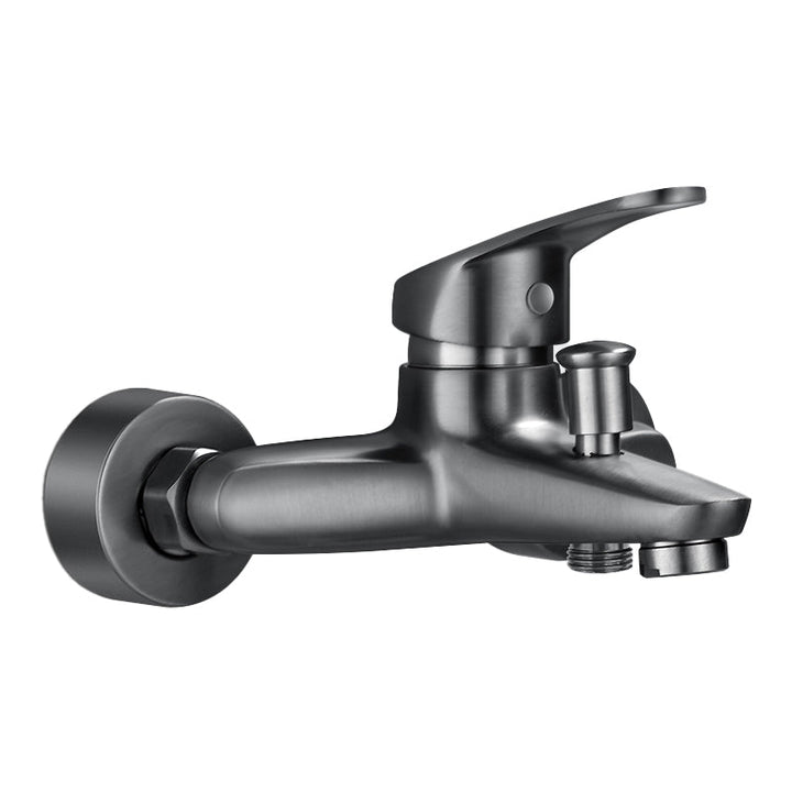 Kalsten | Solid Bathtub Faucet Handheld Shower Hose Lever Handle Wall-Mounted 2 Holes Bathtub Fill Valve