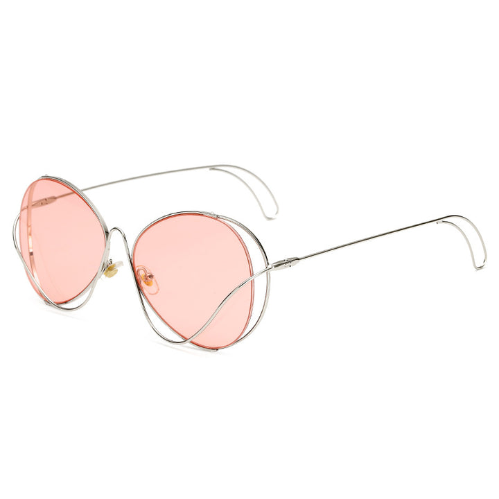 Ladies' fashion half-frame glasses with intricate, minimalist design Kalsten