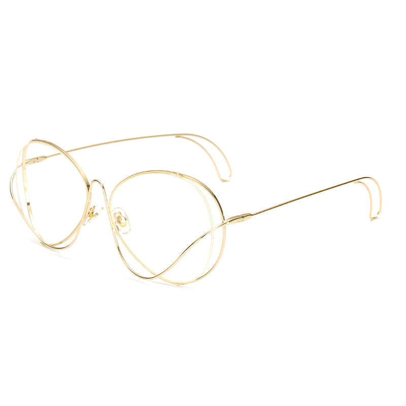 Ladies' fashion half-frame glasses with intricate, minimalist design Kalsten