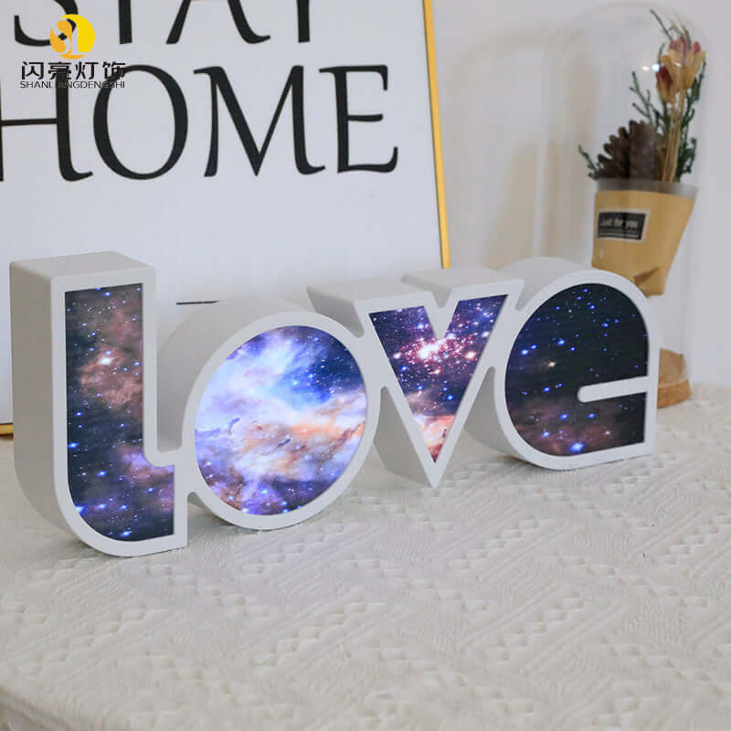 Valentines Day Decor LED LOVE Light Valentines Day Gift For Girlfriend Bithday Wedding Party Decoration Romantic Wedding Decor | Kalsten