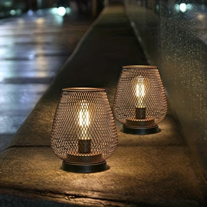 RusticMesh Table Lamp Set – Industrial Style and Atmospheric Lighting | Kalsten